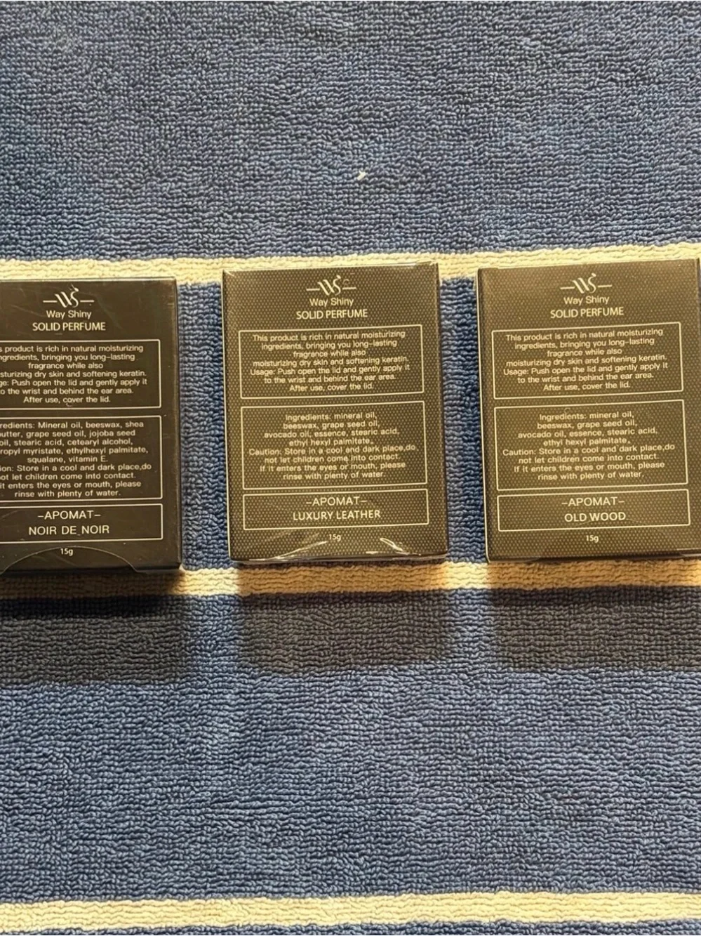 Bundle of 3 Way Shiny Solid Perfumes 15g • New Sealed • Pick 3